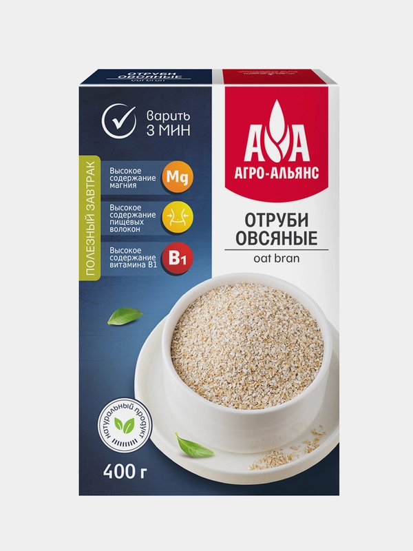 Отруби овсяные Агро-Альянс Экстра, 400 г