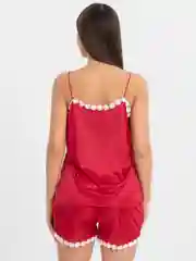 Алый пижама женская