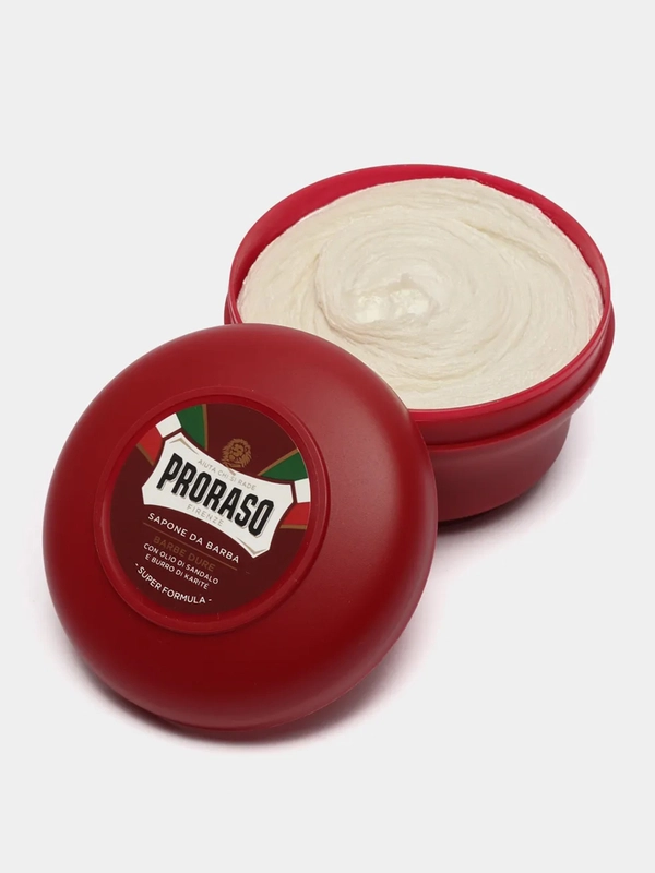 Proraso Nourish Sandalwood Shaving Soap Jar - мыло для бритья Сандал, 150 мл / Прорасо