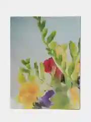 Зеленый фотоальбом "Букет", на 100 фотографий, 10 х 15, твёрдая обложка