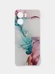 Ледяной силиконовый чехол на Honor 90 Lite (Хонор 90 Лайт), прозрачный, с рисунком