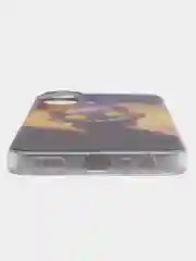 Индиго силиконовый чехол на Realme C55 (Реалми C55), прозрачный, с рисунком, защита камеры