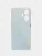 Светло-синий силиконовый чехол на Realme C55 (Реалми C55), прозрачный, с рисунком, защита камеры