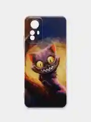 Индиго чехол прозрачный на Xiaomi Redmi Note 12S (Сяоми Редми Нот 12S), с рисунком, защита камеры