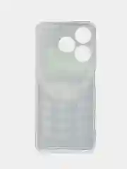 Угольный чехол на Tecno Spark 10/10C (Текно Спарк 10/10С), прозрачный, с рисунком, защита камеры