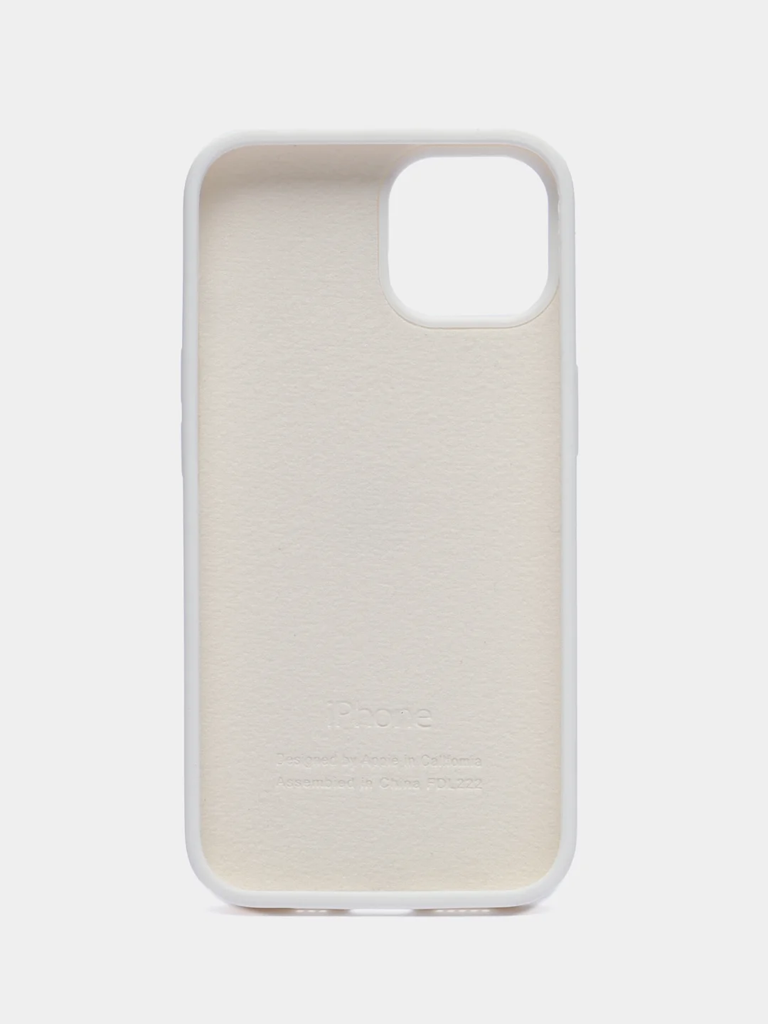 Белый чехол Silicone Case для iPhone 14, 14 Pro, 14 Plus, 14 Pro Max, с закрытым низом