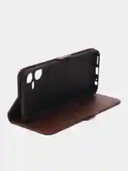 Коричневый чехол-книжка Tecno Pova Neo 3 (Техно Пова Нео 3), с боковым магнитом