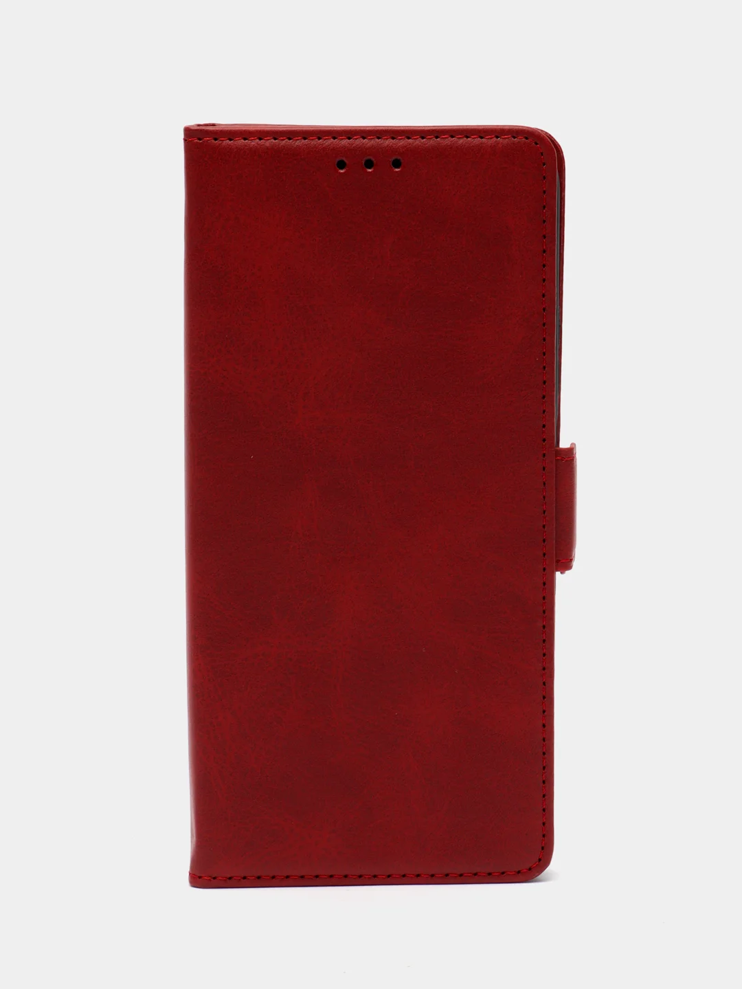 Красный чехол-книжка на Oppo A18/Oppo A38 4G ( Оппо А18/Оппо А38 4G) с боковым магнитом