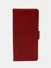 Красный чехол-книжка на Oppo A18/Oppo A38 4G ( Оппо А18/Оппо А38 4G) с боковым магнитом