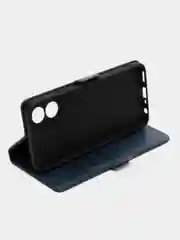 Синий чехол-книжка на Oppo A18/Oppo A38 4G ( Оппо А18/Оппо А38 4G) с боковым магнитом