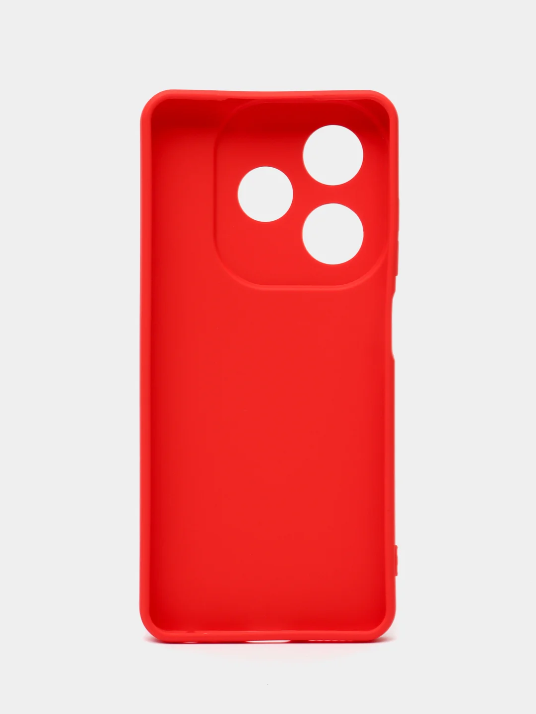 Красный силиконовый чехол Tecno Spark 20/20С (Техно Спарк 20/20С) с защитой камеры