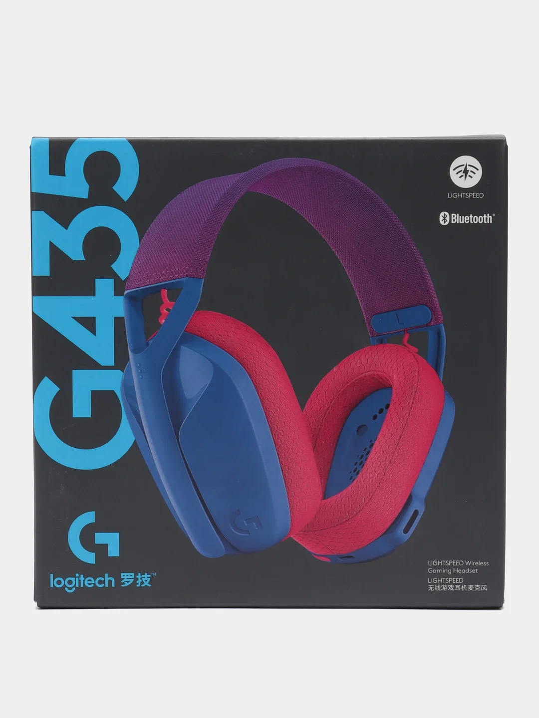 Беспроводная компьютерная гарнитура Logitech G435, розовый/синий