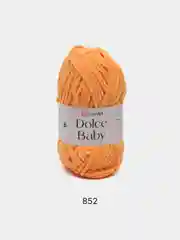 Светло-оранжевый пряжа плюшевая YarnArt "Dolce Baby", 100% микрополиэстер, 50 г, 85 м