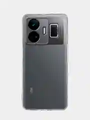 Прозрачный чехол для Realme GT Neo 5, GT3 силиконовый BROSCORP матовый / прозрачный с защитой камер