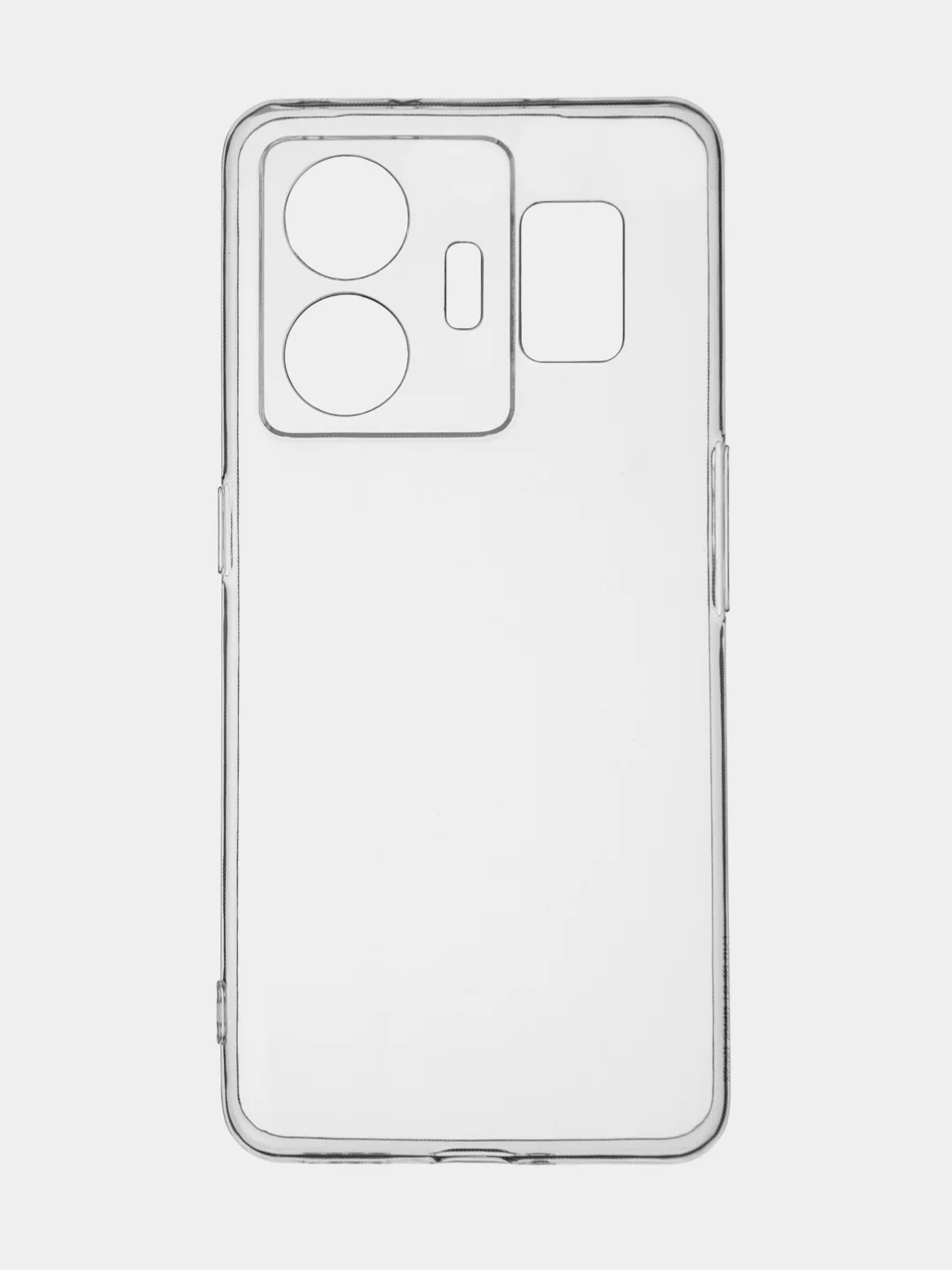 Прозрачный чехол для Realme GT Neo 5, GT3 силиконовый BROSCORP матовый / прозрачный с защитой камер