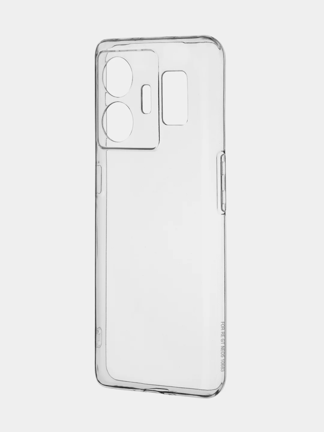 Прозрачный чехол для Realme GT Neo 5, GT3 силиконовый BROSCORP матовый / прозрачный с защитой камер