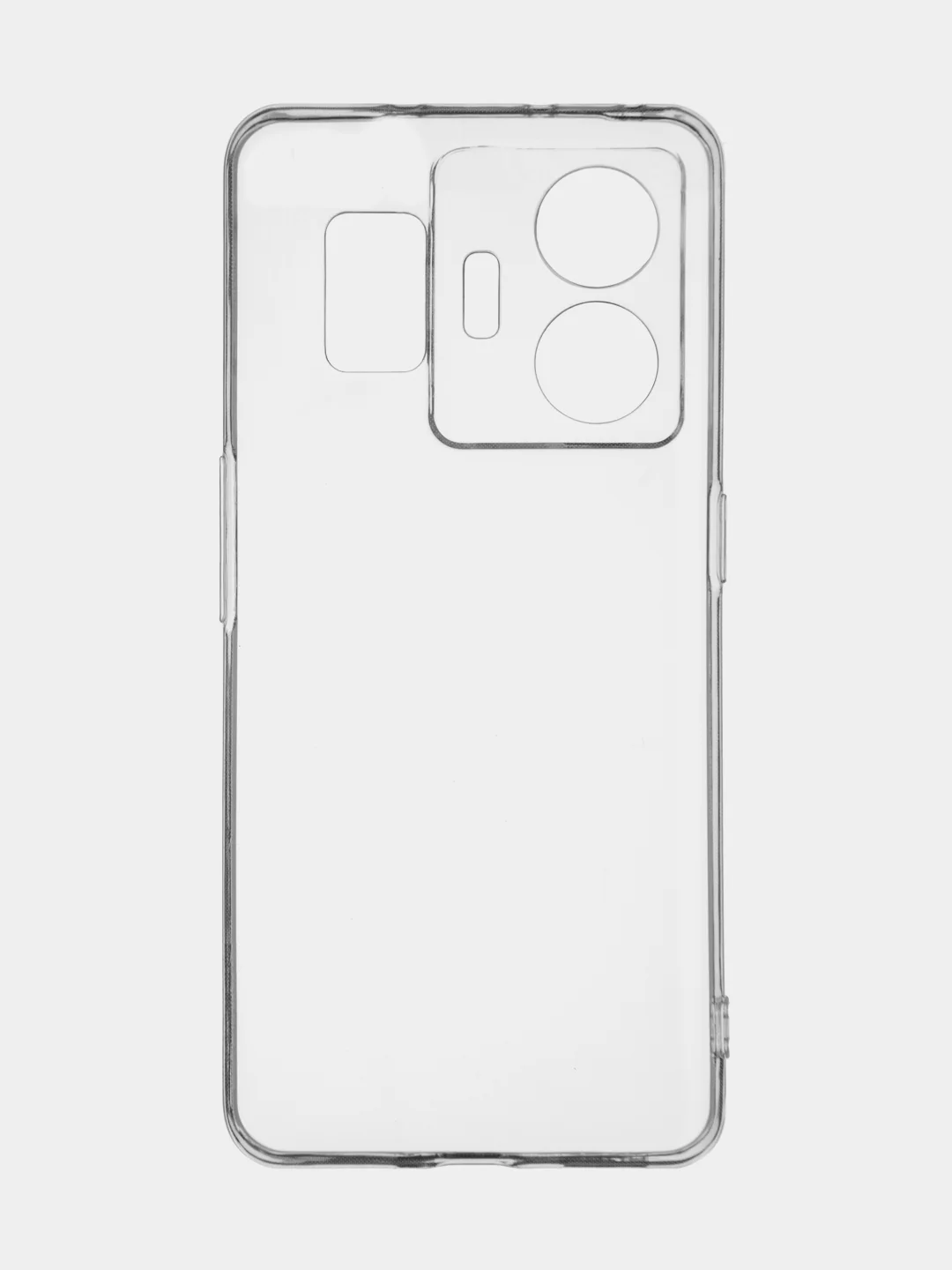 Прозрачный чехол для Realme GT Neo 5, GT3 силиконовый BROSCORP матовый / прозрачный с защитой камер