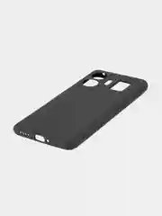 Черный чехол для Realme GT Neo 5, GT3 силиконовый BROSCORP матовый / прозрачный с защитой камер