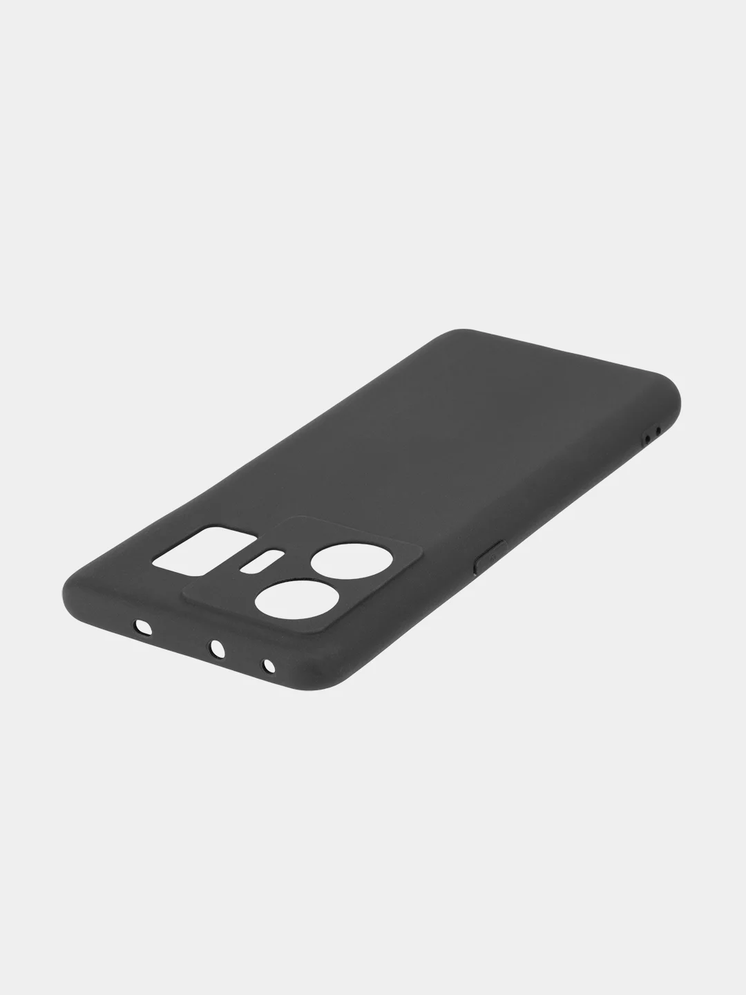 Черный чехол для Realme GT Neo 5, GT3 силиконовый BROSCORP матовый / прозрачный с защитой камер