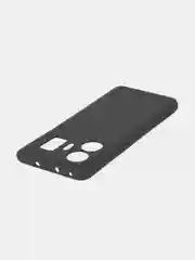 Черный чехол для Realme GT Neo 5, GT3 силиконовый BROSCORP матовый / прозрачный с защитой камер