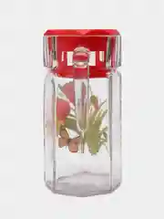 Кораллово-розовый кувшин Kosem (Кошем), деколь, стекло, 1.25 л