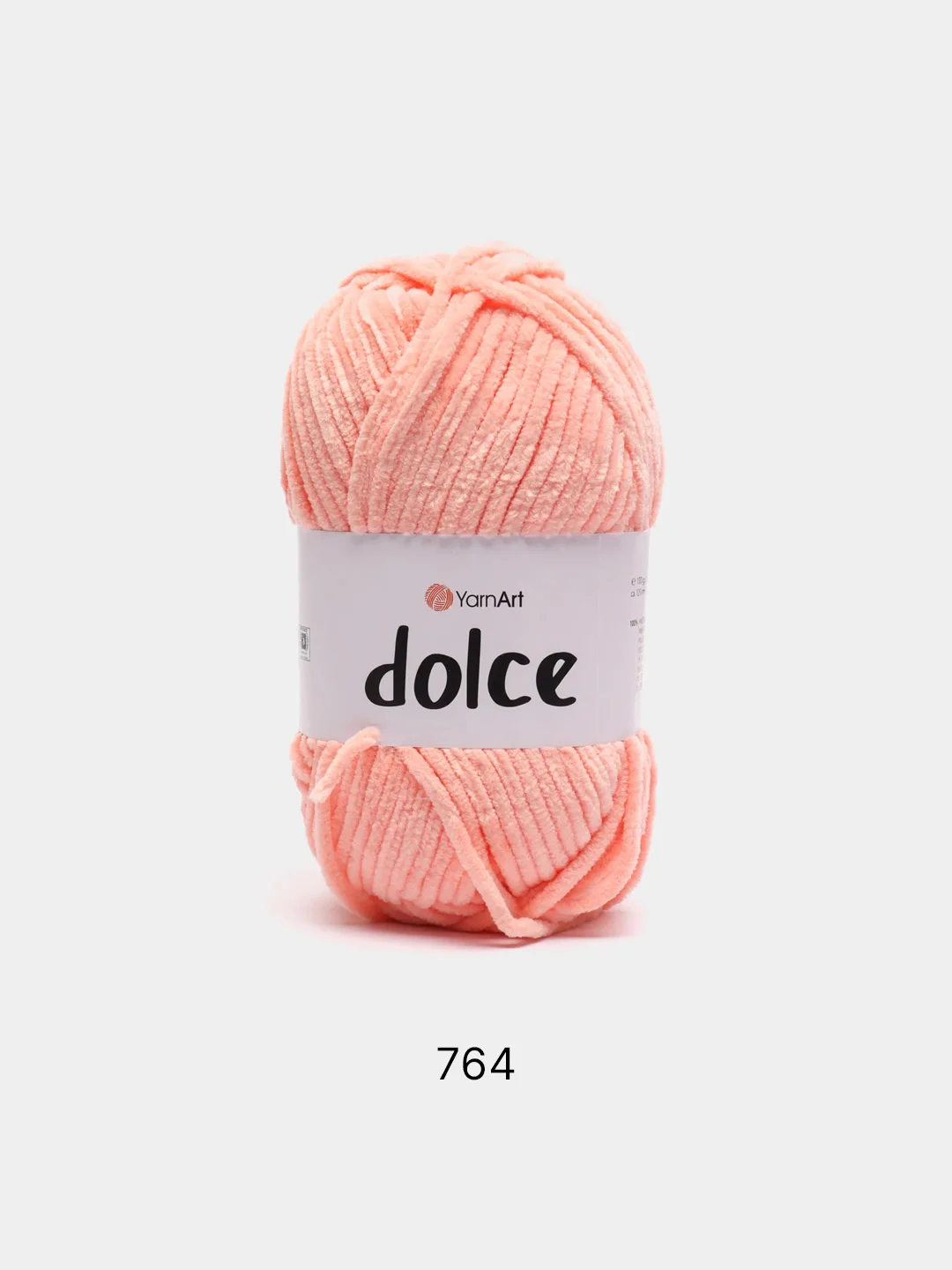 Кораллово-розовый пряжа плюшевая YarnArt Dolce (ЯрнАрт Дольче)
