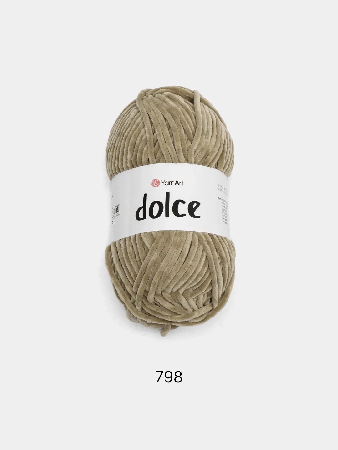 Карамельный пряжа плюшевая YarnArt Dolce (ЯрнАрт Дольче)