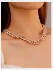 Ожерелье с широкими звеньями