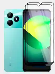 Стекло 1-2 шт для Realme C51 C53 C51s Note 50 Narzo N53 защитное BROSCORP олеофобное рамка