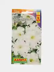 Семена Петуния "Афродита F1, белая", бахромчатая, крупноцветковая, 10 штук, Аэлита