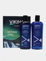 Гель-шампунь VIKING "Сила прибоя", 300 мл + Гель "Ледяная свежесть", 300 мл