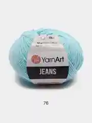 Небесно-голубой пряжа YarnArt Jeans, 50 г, 160 м