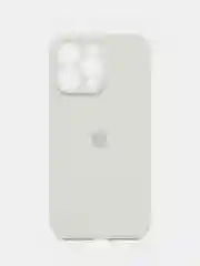 Белый чехол Silicone Case для iPhone 15, 15 Pro, 15 Pro Max, 15 Plus
