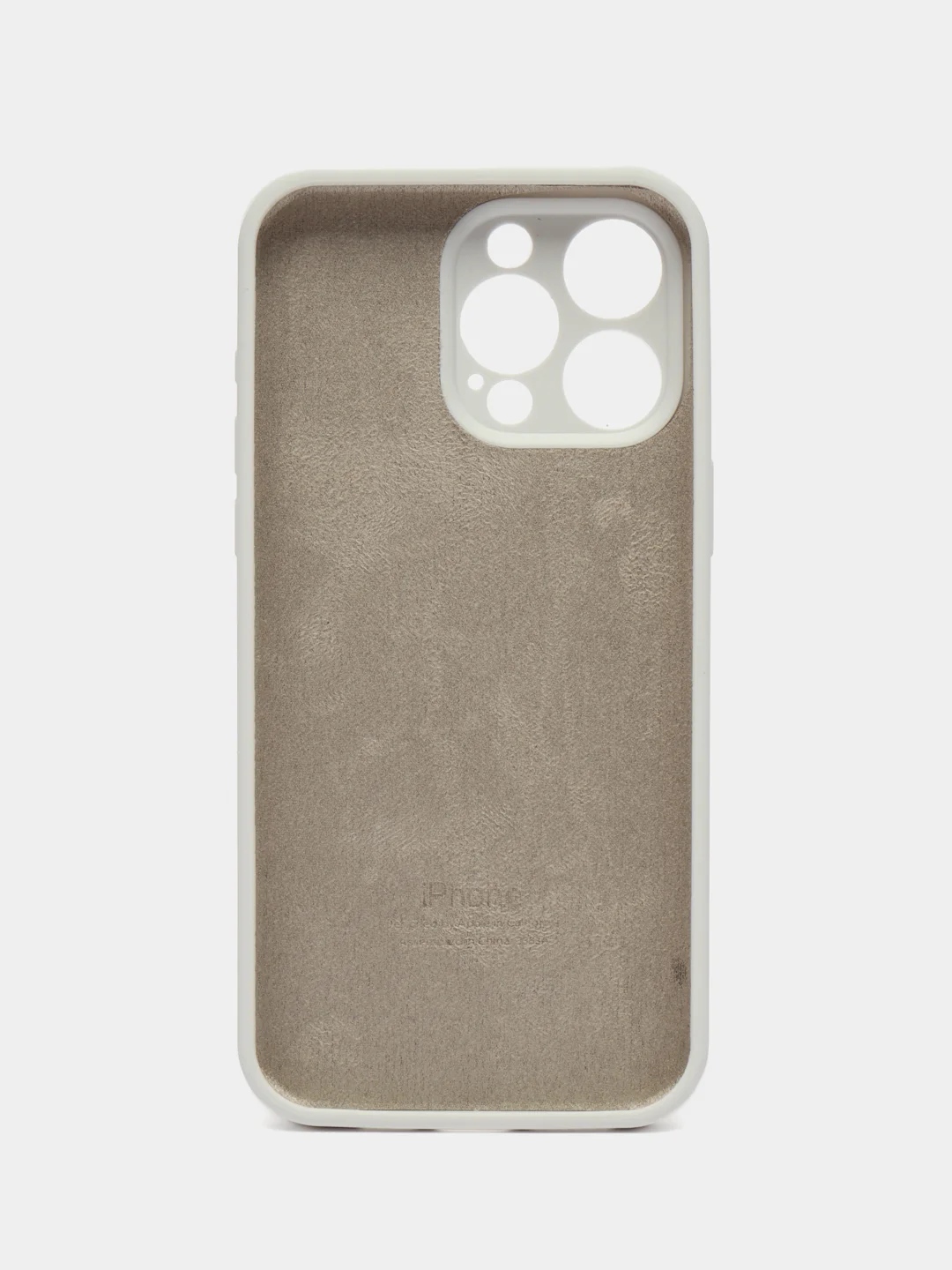 Белый чехол Silicone Case для iPhone 15, 15 Pro, 15 Pro Max, 15 Plus