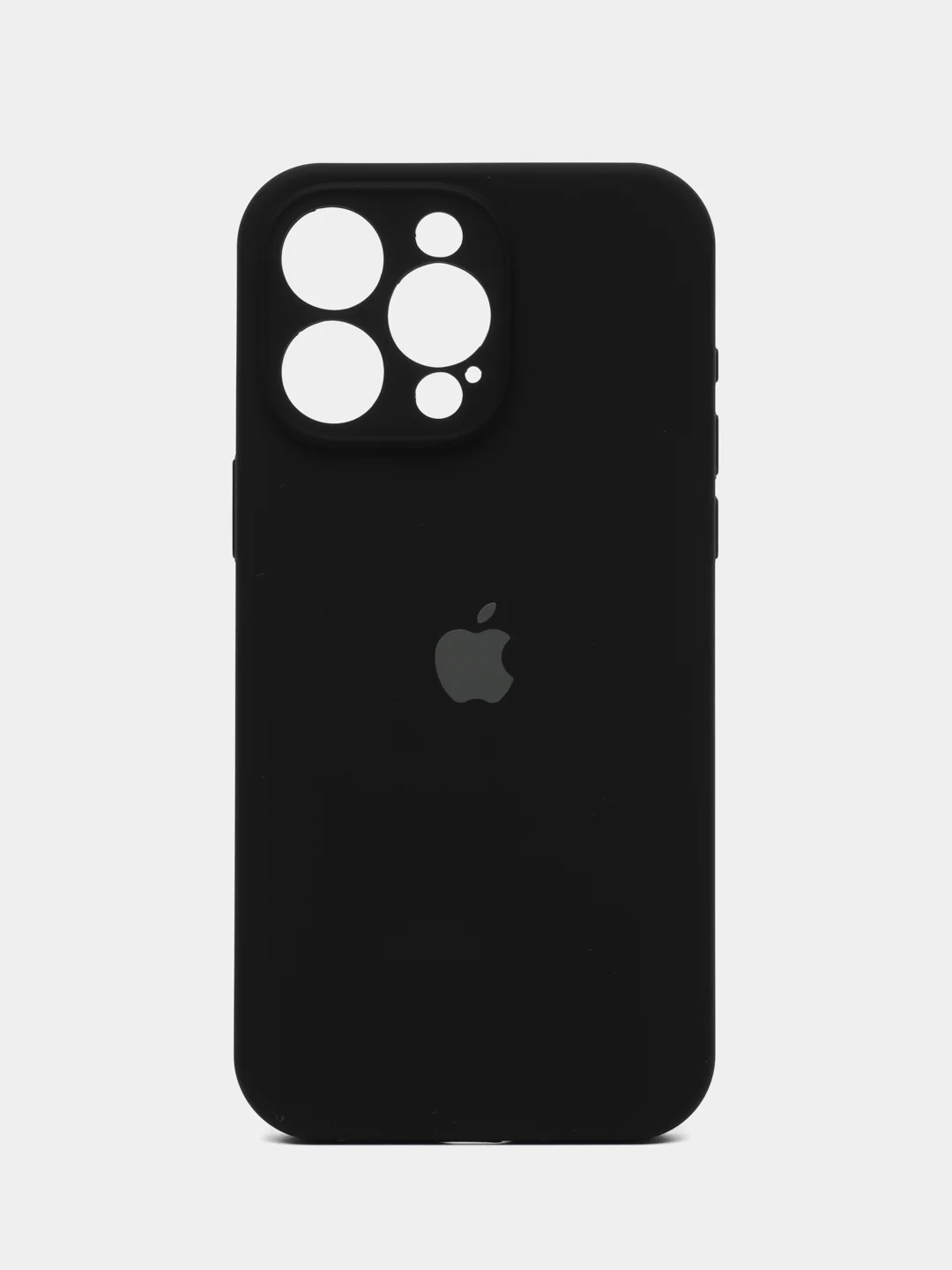 Черный чехол Silicone Case для iPhone 15, 15 Pro, 15 Pro Max, 15 Plus