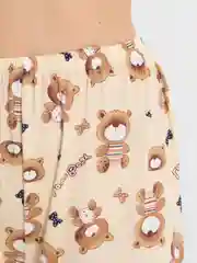 Молочный пижама женская с брюками