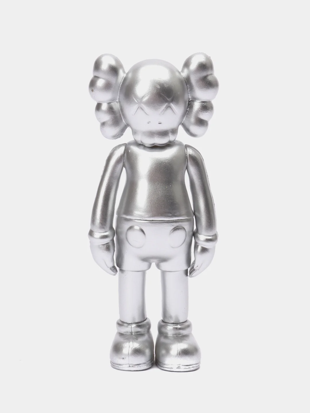 Серебряный фигурка KAWS Companion Bearbrick, для интерьера, 10 см