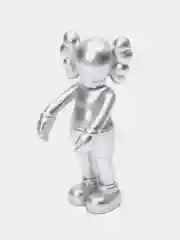 Серебряный фигурка KAWS Companion Bearbrick, для интерьера, 10 см