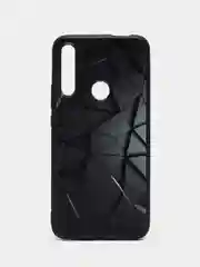 Тёмно-серый силиконовый чехол для Honor 9X / 9X Premium / Huawei P Smart Z / Y9 Prime, с принтом, с рисунком (Хонор 9Х / у9 Прайм)