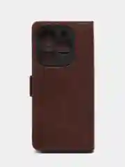 Коричневый чехол-книжка Tecno Spark GO 2024 (Техно Спарк Го 2024), с боковым магнитом