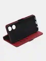 Красный чехол-книжка для Oppo A78 4G ( Оппо А78 4G) с боковым магнитом