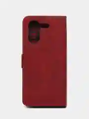 Красный чехол-книжка для Tecno Pova 5 Pro 5G (Техно Пова 5 Про 5 Джи) с боковым магнитом