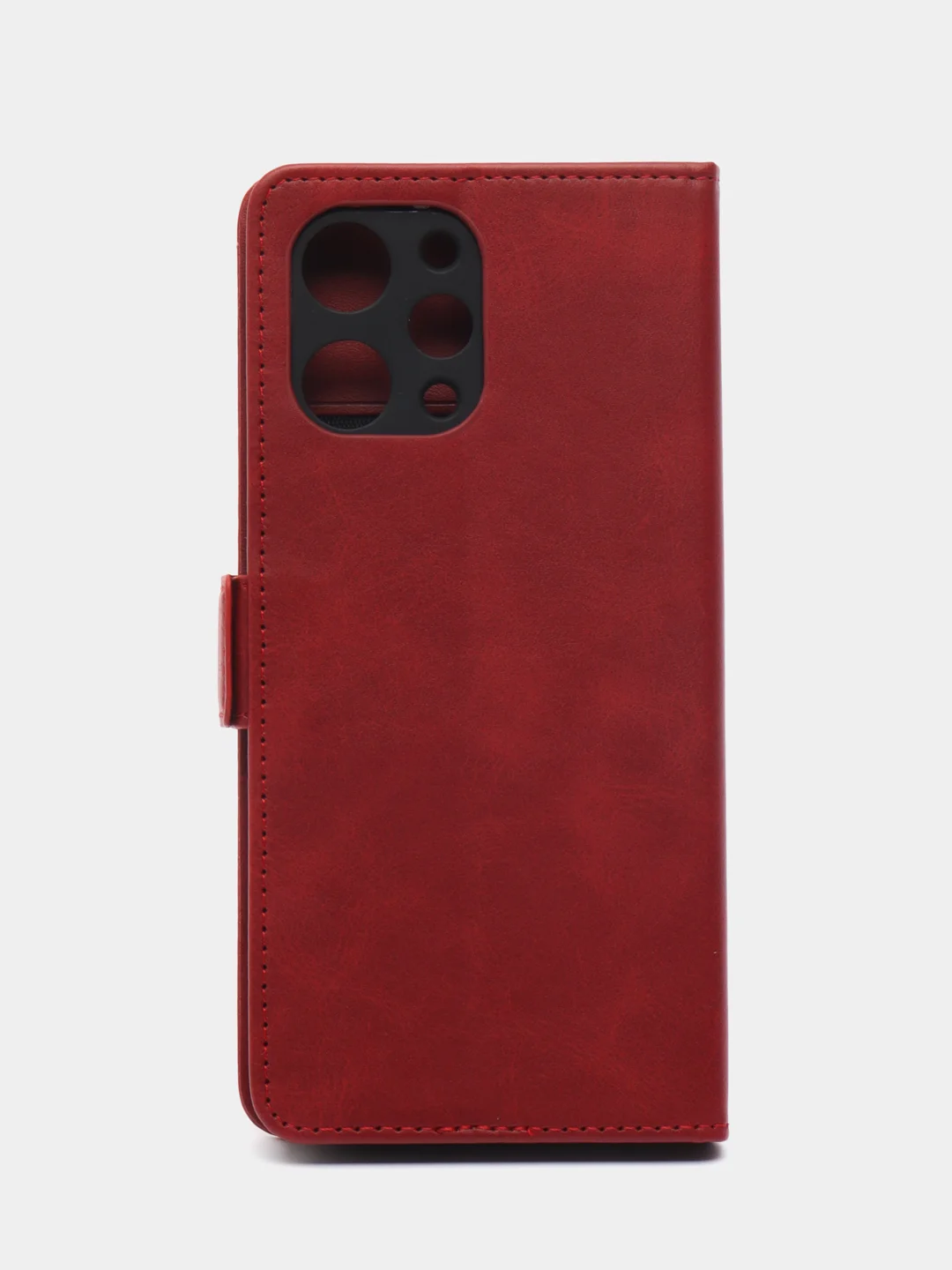 Коричневый чехол-книжка для Xiaomi Redmi 12 4G (Сяоми Редми 12 4Джи), с боковым магнитом