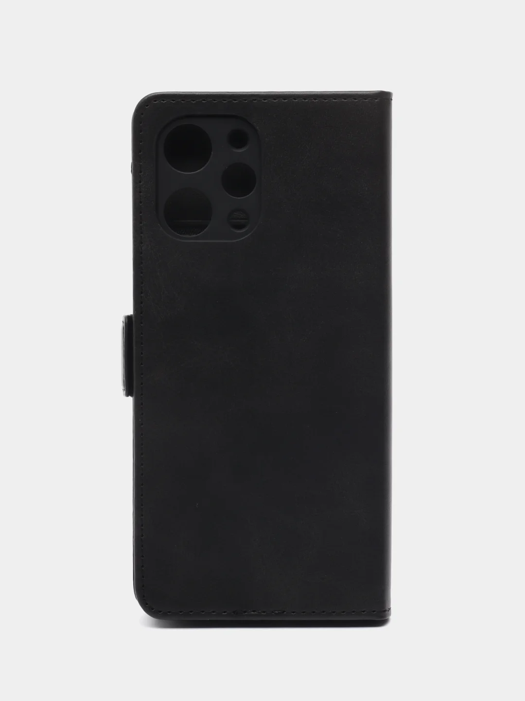 Черный чехол-книжка для Xiaomi Redmi 12 4G (Сяоми Редми 12 4Джи), с боковым магнитом