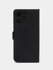 Черный чехол-книжка для Xiaomi Redmi 12 4G (Сяоми Редми 12 4Джи), с боковым магнитом