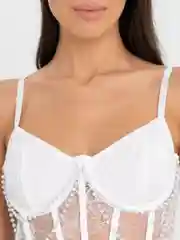 Белый женский топ, корсетный