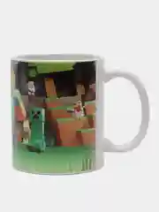 Зеленый кружка сувенирная, с принтом Minecraft, в подарочной коробке