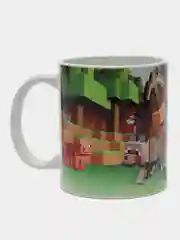 Зеленый кружка сувенирная, с принтом Minecraft, в подарочной коробке