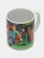 Зеленый кружка сувенирная, с принтом Minecraft, в подарочной коробке