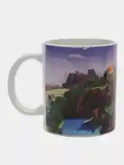 Зелёный хаки кружка сувенирная, с принтом Minecraft, в подарочной коробке